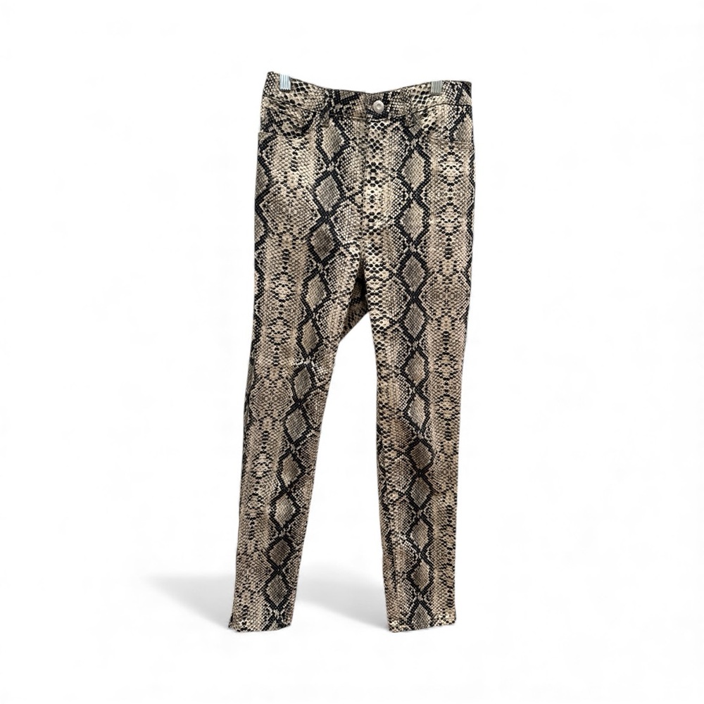 Zara Black and Cream Snake Print pants
